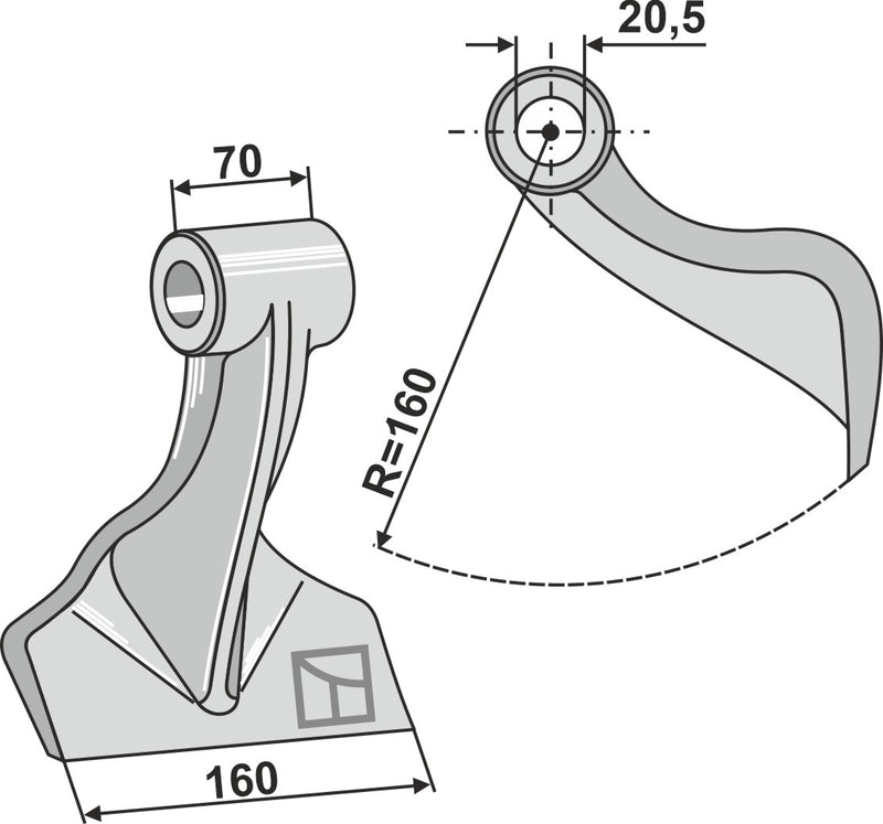 Hammerschlegel 160x70mm