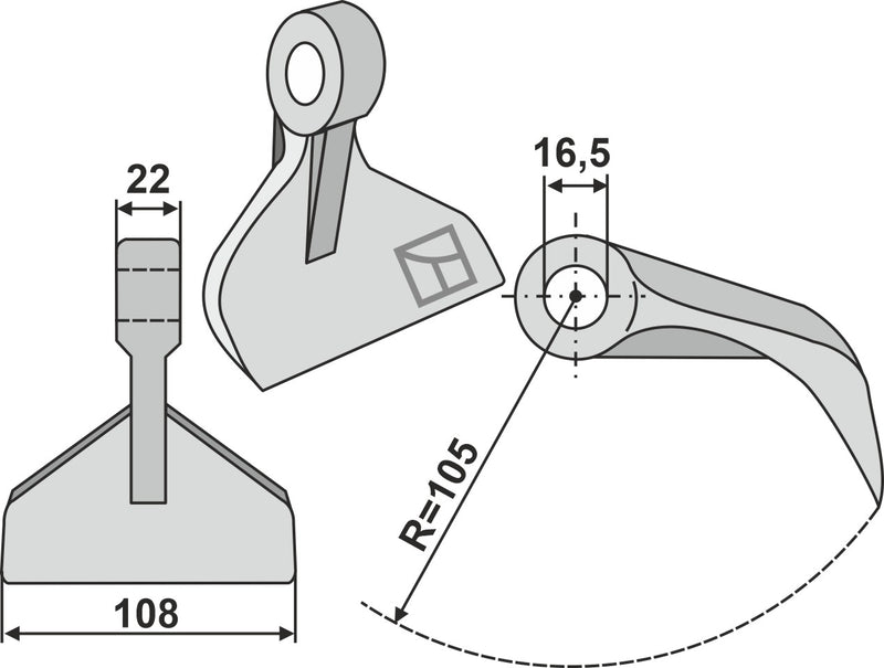 Hammerschlegel 108x22mm