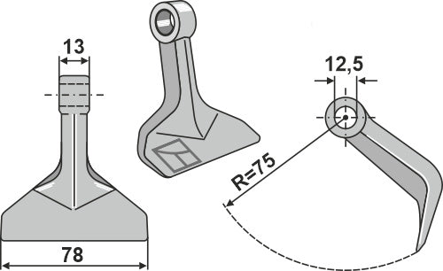 Hammerschlegel 78x13mm
