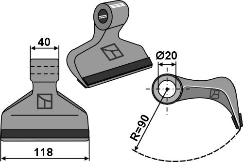 Hammerschlegel 120x40mm - PTA