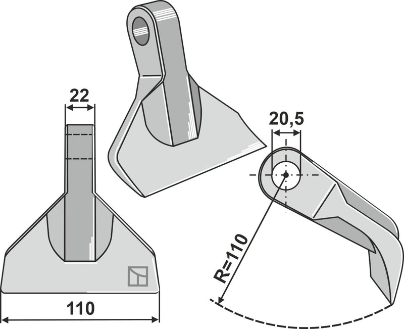 Hammerschlegel 110x22mm