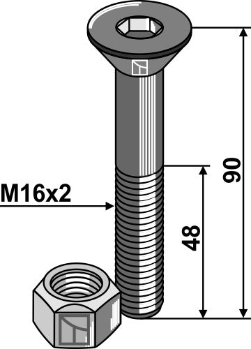 Messerset M16 für Röll Compact Mulcher Hochwertige Ersatzmesser für präzise Mulcharbeiten