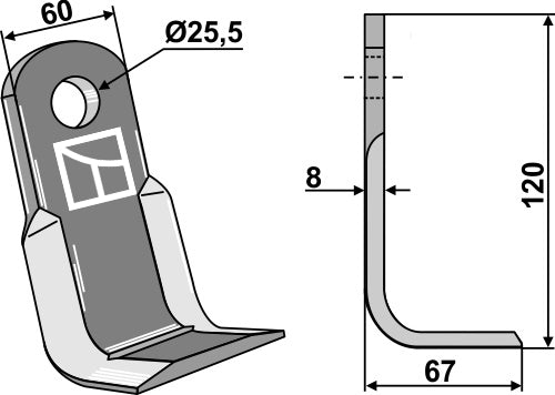 Winkelmesser 120x60mm