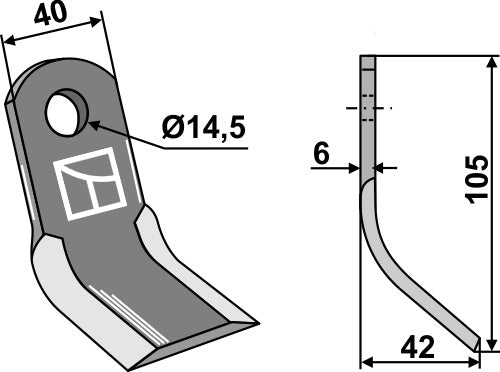 Y-Messer für Rapid/Zappator