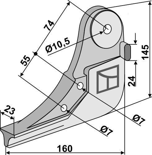 Metall-Säschar, modell Monopill
