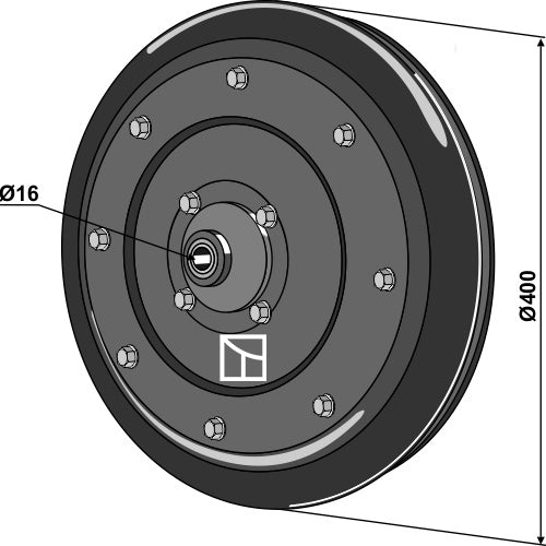 Andruckrolle für Monosem