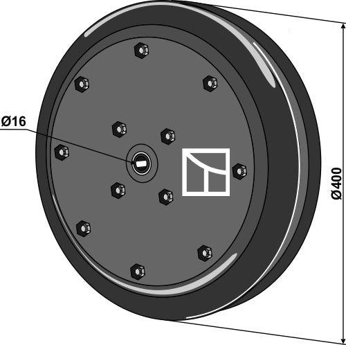 Tiefenführungsrolle 400x115