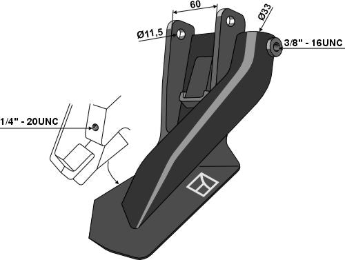 Säschuh - links