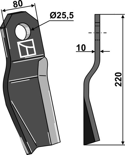 Messerset M16 für Röll Compact Mulcher Hochwertige Ersatzmesser für präzise Mulcharbeiten