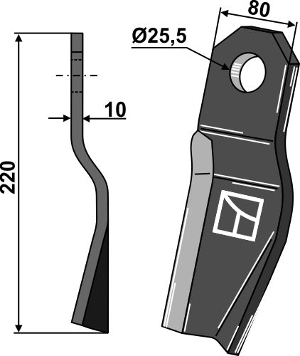 Messerset M16 für Röll Compact Mulcher Hochwertige Ersatzmesser für präzise Mulcharbeiten