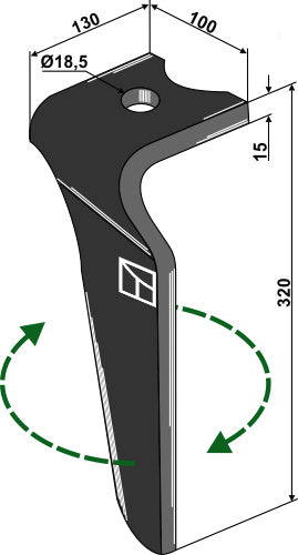 Kreiseleggenzinken, rechte Ausführung - MA46010150